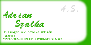 adrian szalka business card